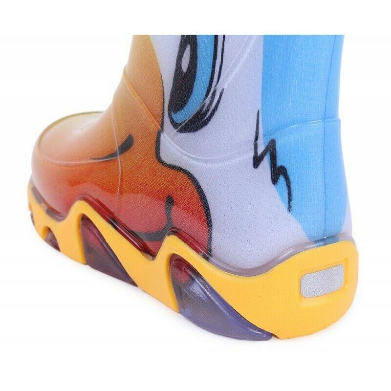 Wellies Kids Rain Snow Boots Removable Inner Lining Socks Wellington Duck