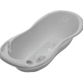 Baby bathtub with drainage hole and plug for bathing TEGA BABY - Owls grey