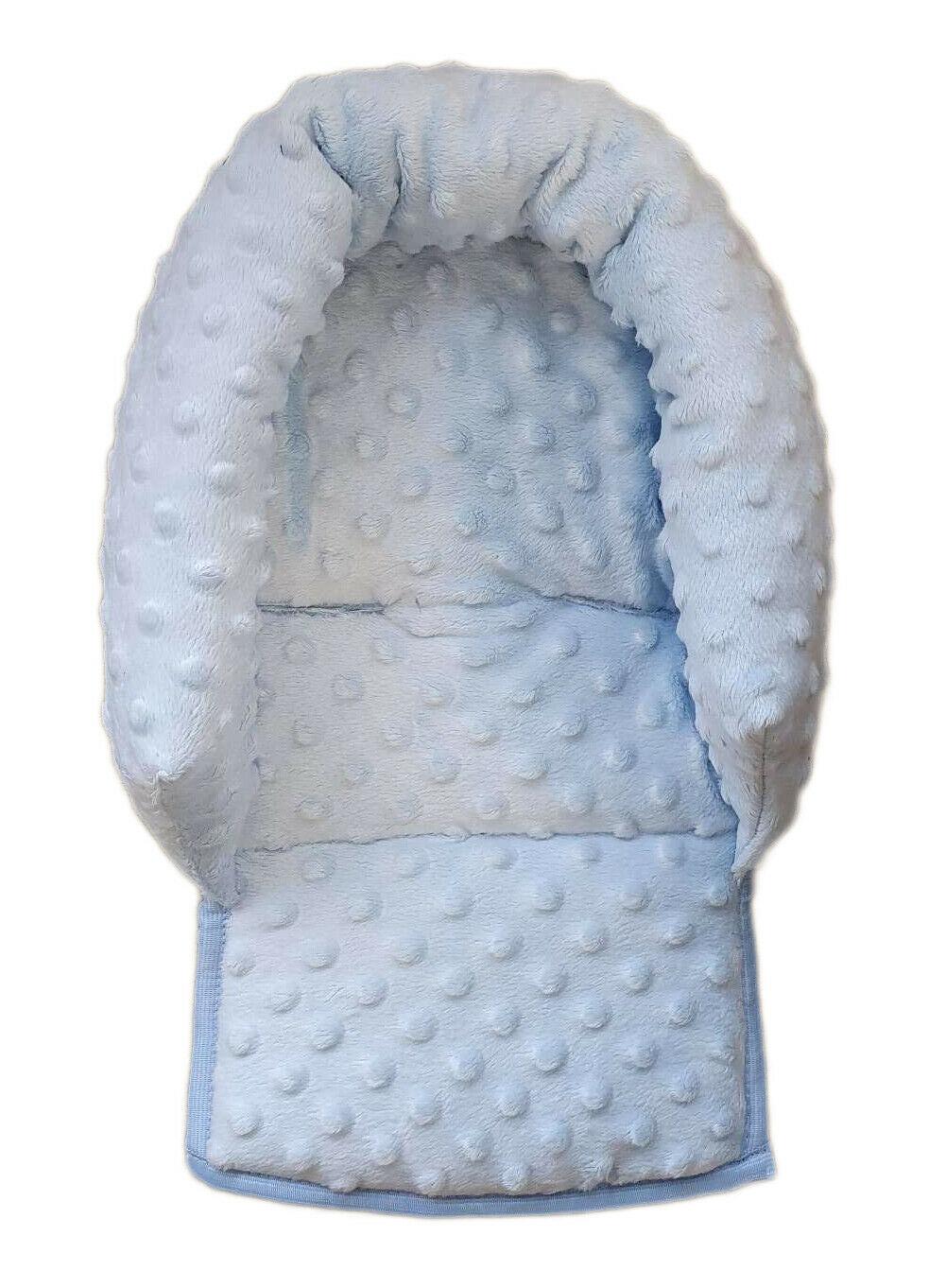 Baby Head Car Seat Rest Cushion Toddler Child Support Pillow Dimple Light Blue