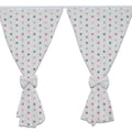 Nursery Curtains for Babies & Toddler's Bedroom Grey pink stars