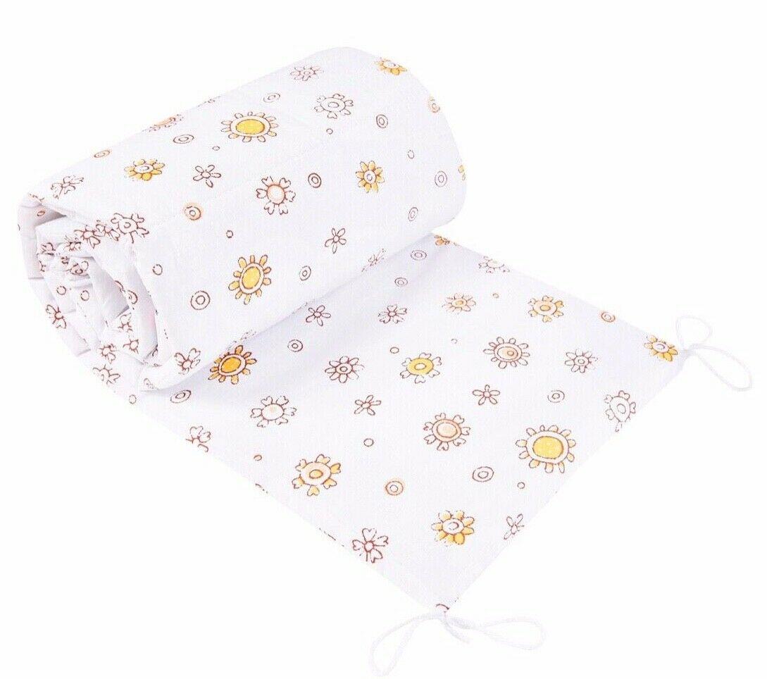 Baby Bedding Bumper 190 cm Half Cot Bed Big Teddy Bear Pink