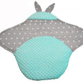 Baby Hooded Swaddle Wrap Bunny Blanket Ultra Soft Warm Blanket - Mint