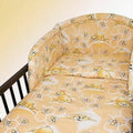 Baby padded bumper 180cm fit COT 100% Cotton Teddy honey peach