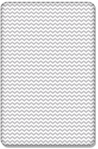 100% cotton fitted sheet printed design for baby crib 90x40cm Zig Zag