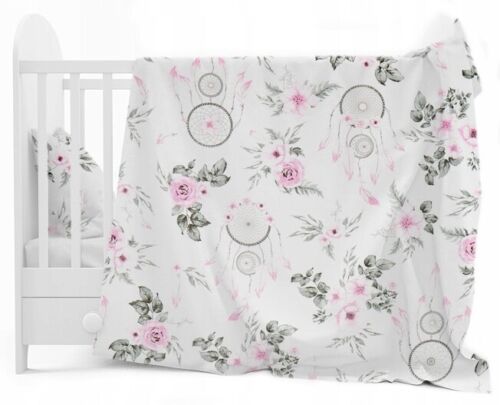 Baby Bedding Set 5pc 140x70cm All-round Bumper Fit Cot bed 100% Cotton Dream Catcher