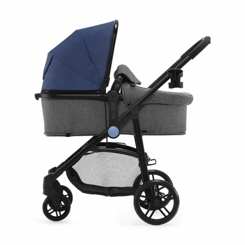 Pram 3 in 1 Set JULI DENIM Kinderkraft Pushchair with Infant Car Seat