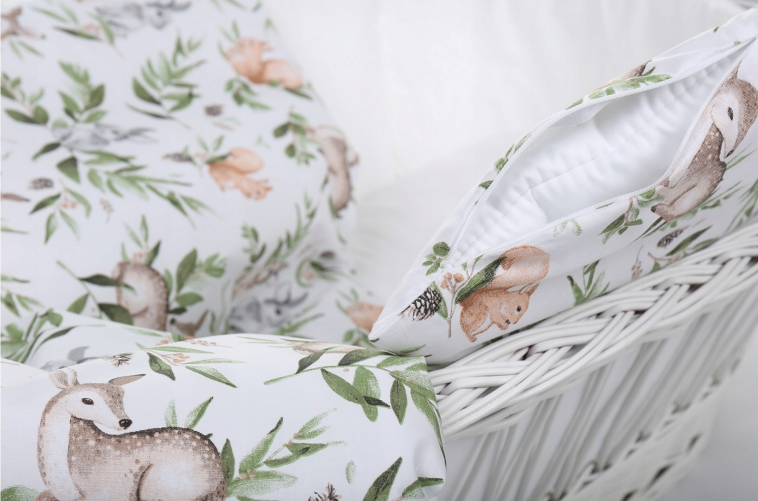 Baby Bedding Set 2pc fit Crib/Cradle/Moses basket/Pushchair 70x80cm Green Glade