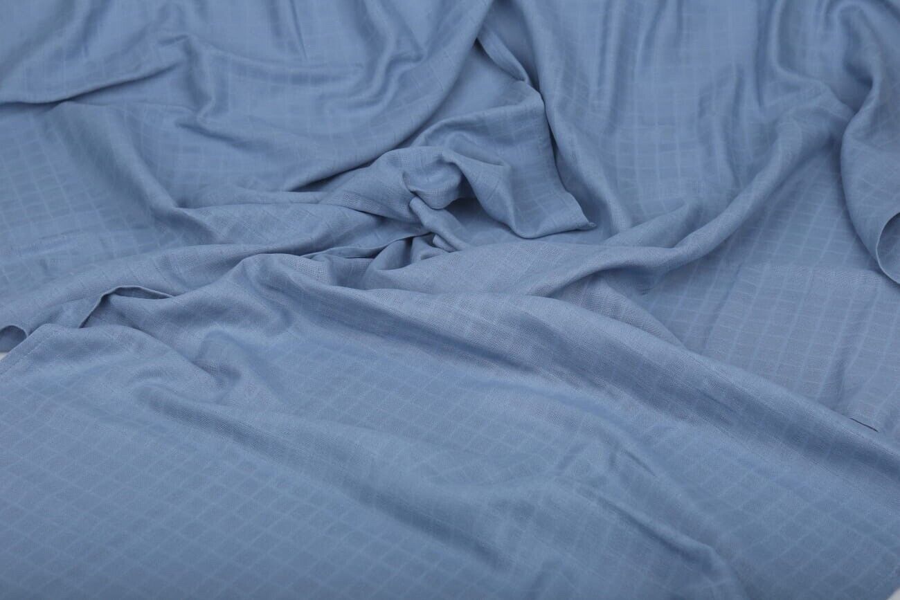 Baby Muslin Cloth Nappies Diaper Cotton 9-PACK 70x70cm Plain Blue