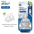 Philips Avent Classic+ Teat 1M+ Slow Flow 2 Per Pack