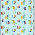 Baby Fitted Cot Bed Sheet Printed 100% Cotton Mattress 140X70cm Owls Blue