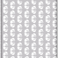 100% cotton fitted sheet printed design for baby crib 90x40cm Fox grey