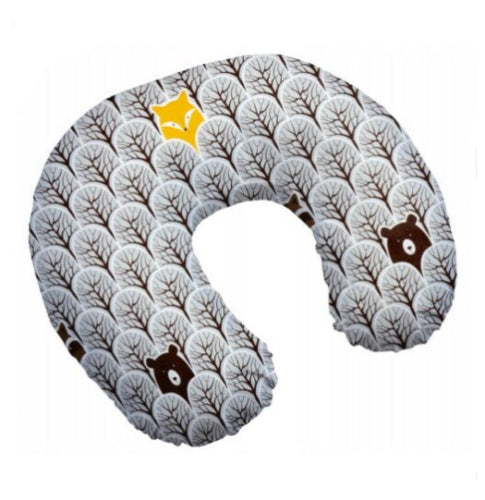 Cover For Feeding Pillow Baby Nursing Breastfeeding Fox In Forest Grey