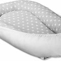 Baby Soft Cocoon Infant Reversible Sleep Nest Grey/ Small White Stars On Grey