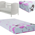 Baby Fitted Cot Bed Sheet Printed 100% Cotton Mattress 140X70cm Ballerina Pink