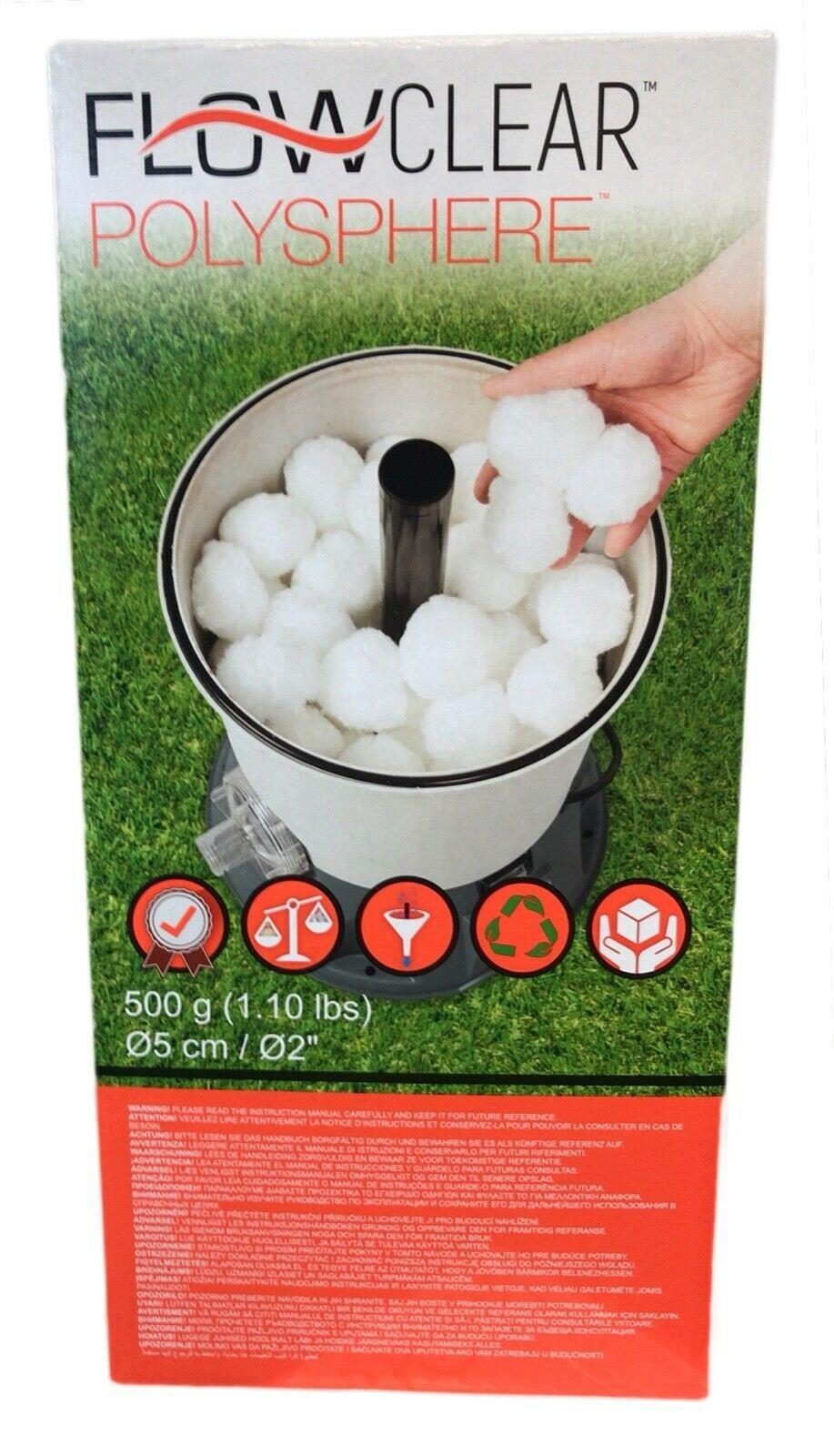 Bestway Flowclear Polysphere Filter Balls 500G Swimming Pool Water Clarifier