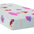 Baby Fitted Junior Bed Sheet Printed 100% Cotton Mattress 160X70cm Butterfly Princess