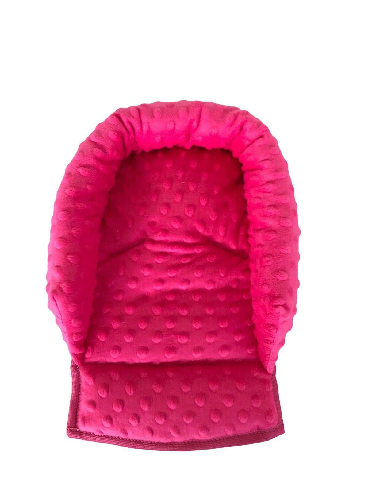 Baby Head Car Seat Rest Cushion Toddler Child Support Pillow Dimple Dark Pink