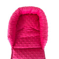 Baby Head Car Seat Rest Cushion Toddler Child Support Pillow Dimple Dark Pink