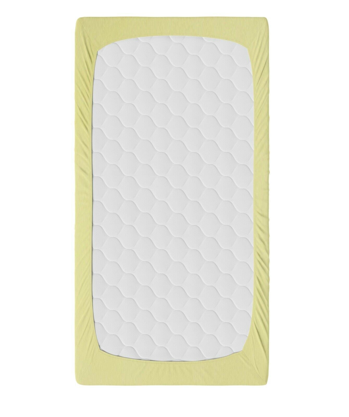 2-pack soft fitted sheet jersey stretchy cotton fit Junior bed 160/80cm Yellow