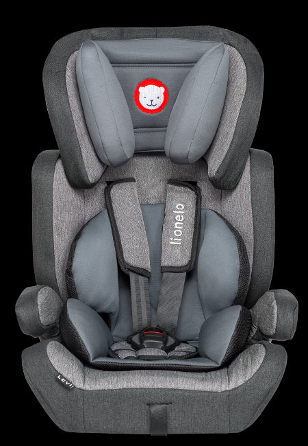 Child Car Seat Kids Support Baby Toddler Safety Booster 9-36Kg Levi Plus Lionelo Modern Grey