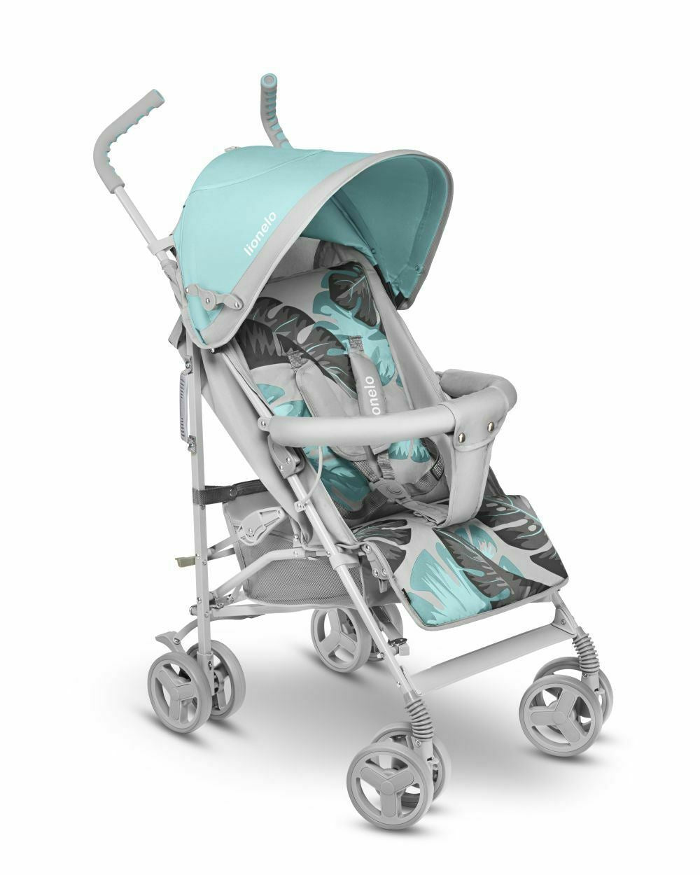 Baby Stroller Kids Pushchair Buggy With Rain Cover & Mosquito Net Elia Lionelo Turkus