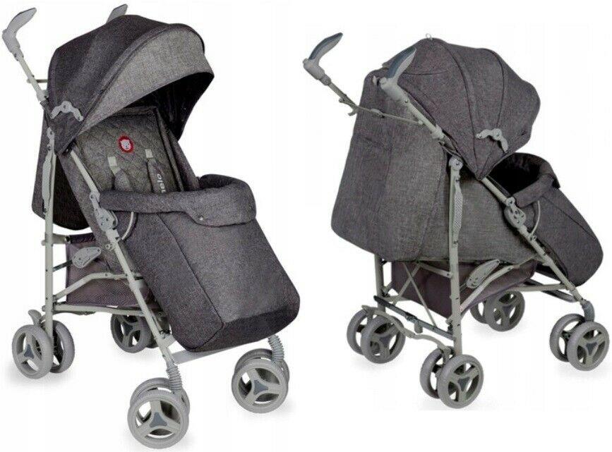 Baby Stroller Kids Puschchair Buggy Pram Rain Cover & Mosquito Net Irma Lionelo Grey