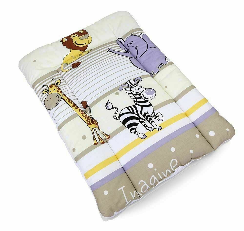 Baby 100% cotton changing mat child toddler Safari beige
