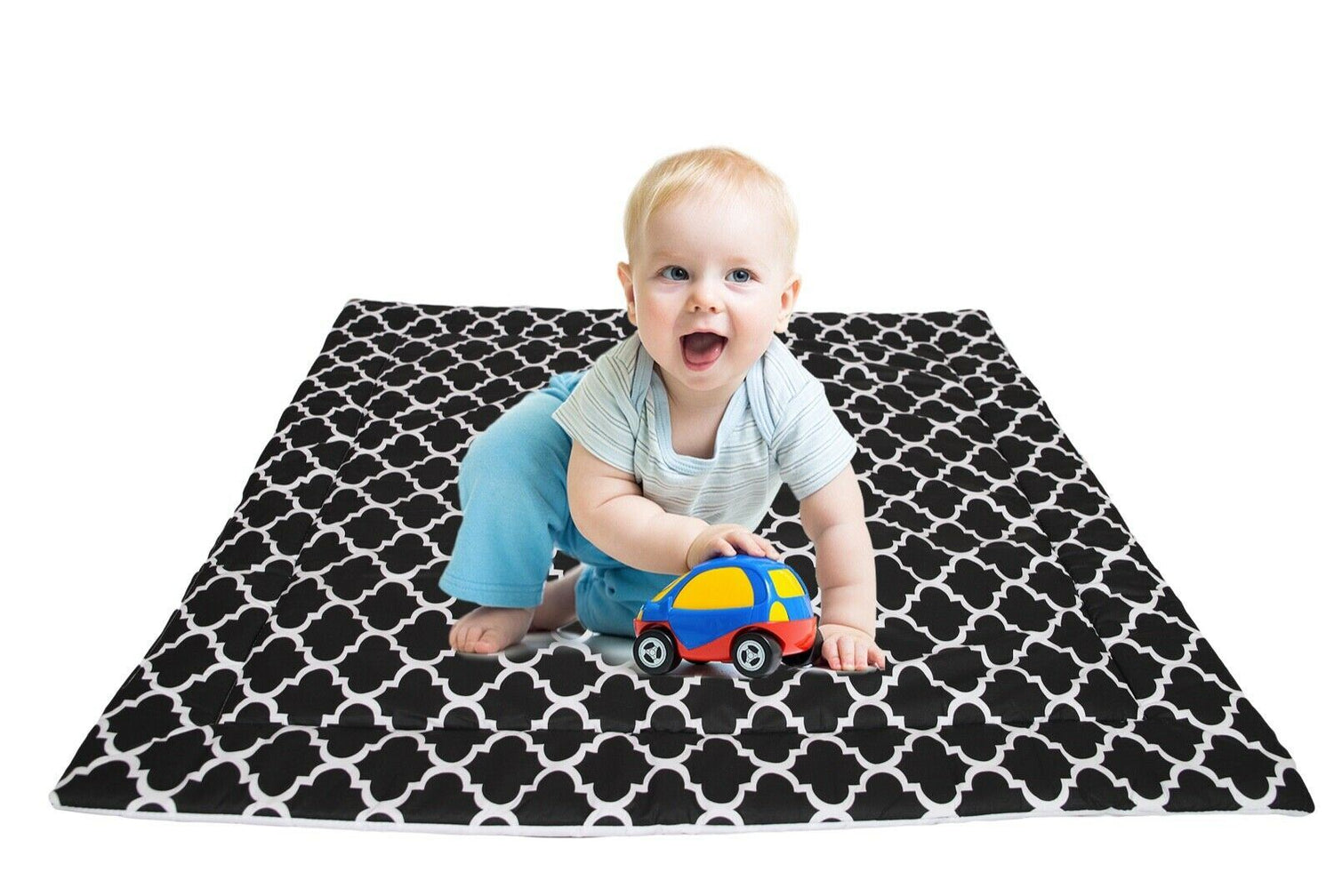 Teepee floor Double sided Cotton Padded Baby Kids Play Mat Moroccan dream