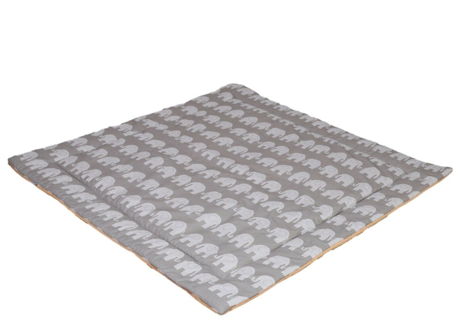 Teepee floor Double sided Cotton Padded Baby Kids Play Mat Happy savannah