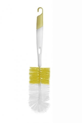 Bottle Brush 2 In 1 Babyono Baby Feeding Bottle Teat Spout Nozzle Cleaner Yellow