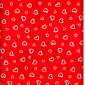 Baby Fitted Junior Bed Sheet Printed 100% Cotton Mattress 160X70cm White Hearts On Red