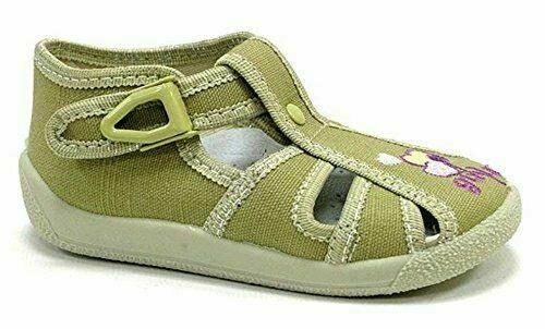Girls Sandals Baby Children Kids Infant Casual Canvas Shoes Fasten #14