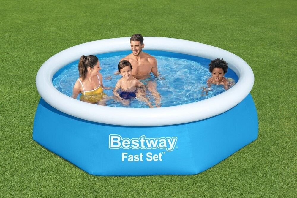 Bestway Swimming Pool Garden Round 244x61cm 57448 Fast Set Inflatable