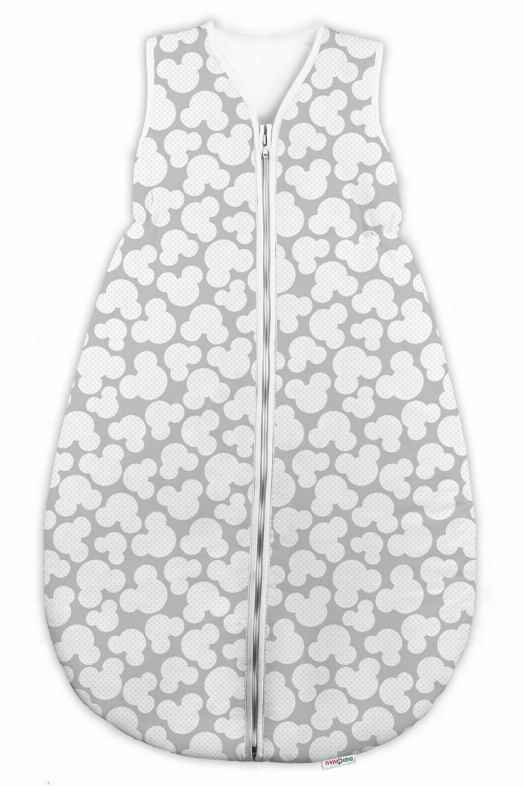Baby sleeping bag short sleeve 6-18 months 86cm Mouse grey