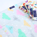 Bamboo nappy cloth Printed Soft To Touch Diaper Bibs Reusable 30x30cm Clouds Pink