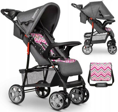 Baby Stroller Kids Buggy Pushchair With Bag Emma Plus Lionelo Pink Scandi