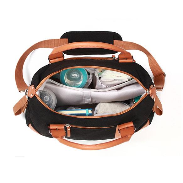 Baby Nappy Multi-Functional Diaper Bag With Changing Mat Babyono Iconic Black