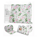 5Pc bedding set nursery pillow duvet bumper fit cot 120x60 Garden Flowers