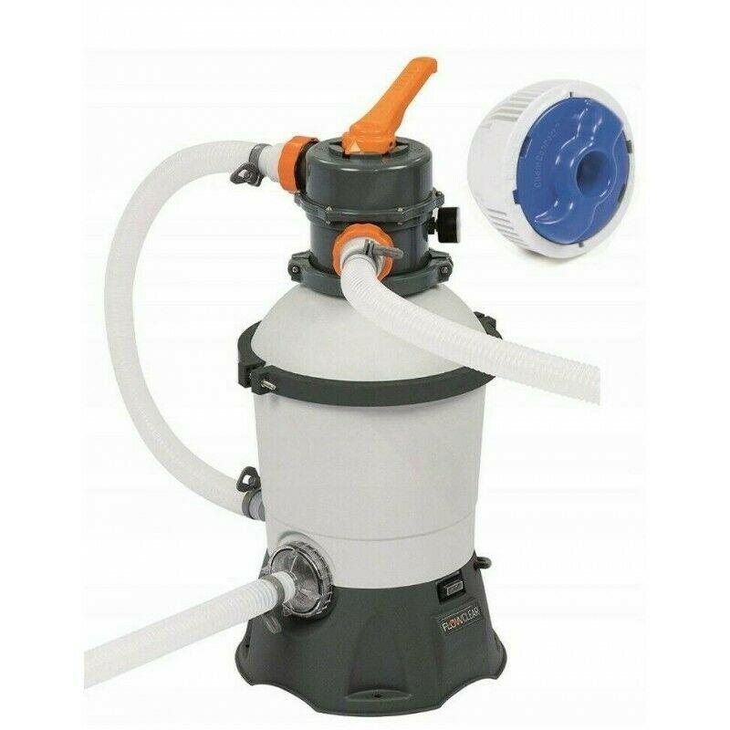 Bestway Swimming Pool Rectangular 404X201X100cm With Sand Filter Pump 13'3Ft