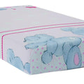 Baby Fitted Cot Bed Sheet Printed 100% Cotton Mattress 140X70cm Cuddle Bear Pink