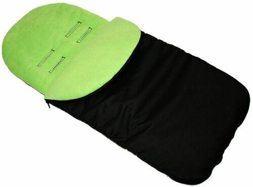 Universal Large Footmuff Black/ Green - MyHappy Baby