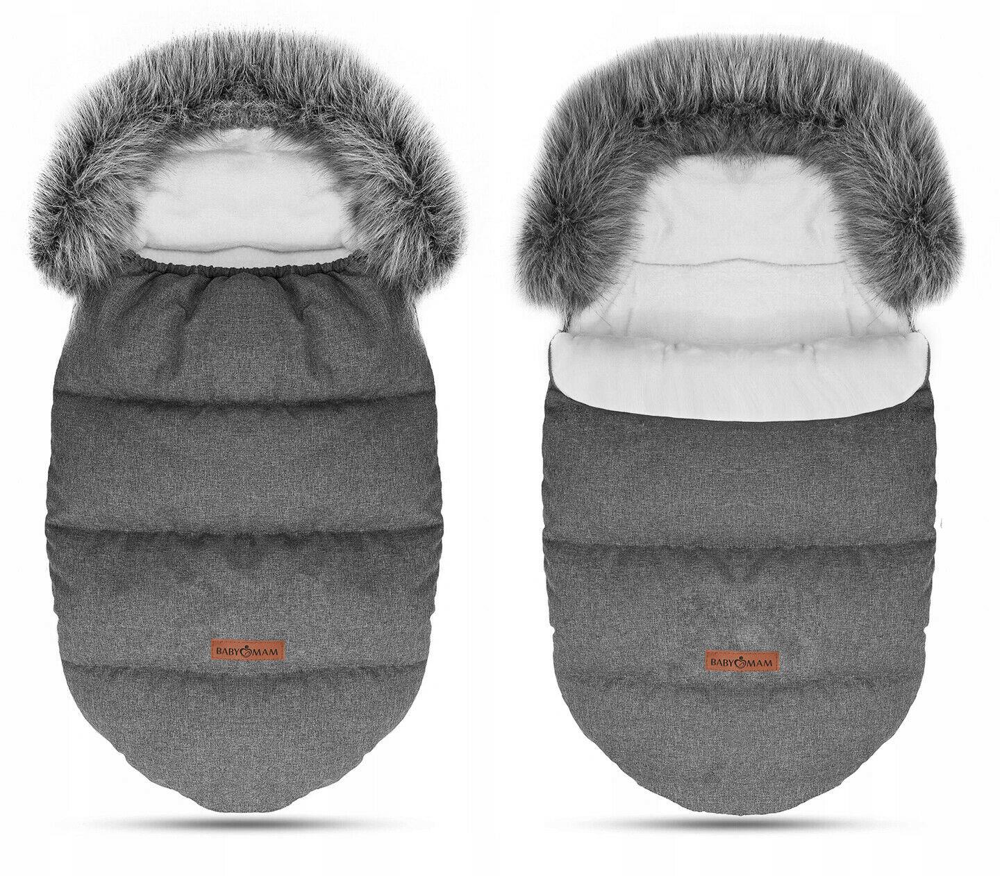 Universal Footmuff Husky Babymam Dark Grey/ Grey