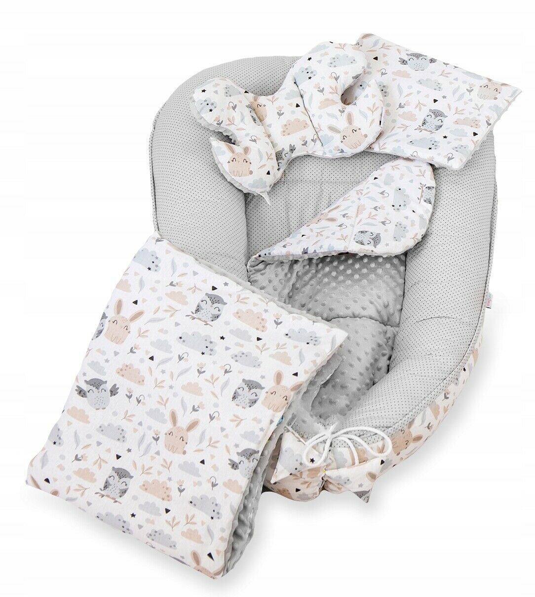 Baby 6pc Double-sided soft infant Cocoon Forest Friends