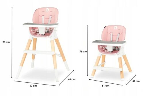 Baby High Feeding Chair Lionelo Mona 4 In 1 Soft And Easy-To-Clean