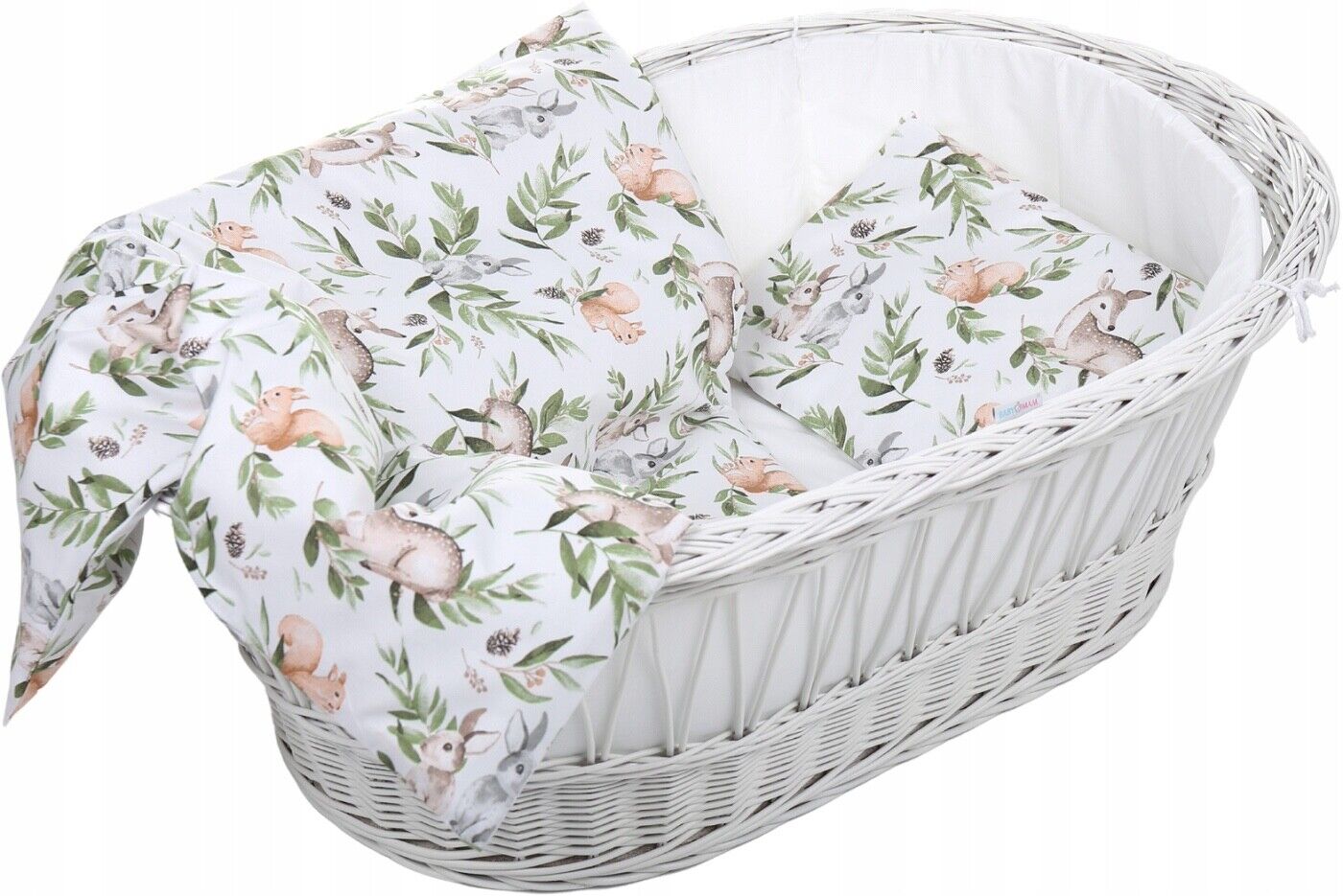 Baby Bedding Set 2pc fit Crib/Cradle/Moses basket/Pushchair 70x80cm Green Glade