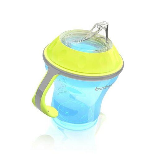 Non-Spill Cup 180Ml Baby Toddler With Soft Spout Natural Nursing Babyono Blue