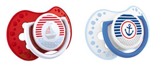 Lovi 2X Silicone Dynamic Soother Dummy Pacifier Teat 3-6 M Marine Boat