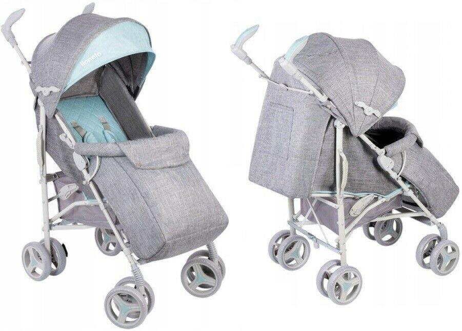 Baby Stroller Kids Puschchair Buggy Pram Rain Cover & Mosquito Net Irma Lionelo Mint