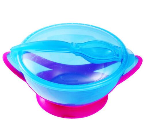Baby Feeding Bowl Babyono 1025 Suction Stay Put No Spill Bowl With Spoon And Lid