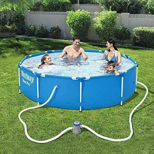 Bestway 10Ft 305X76cm Steel Pro-Round Swimming Pool/Pump/Filter/Patch